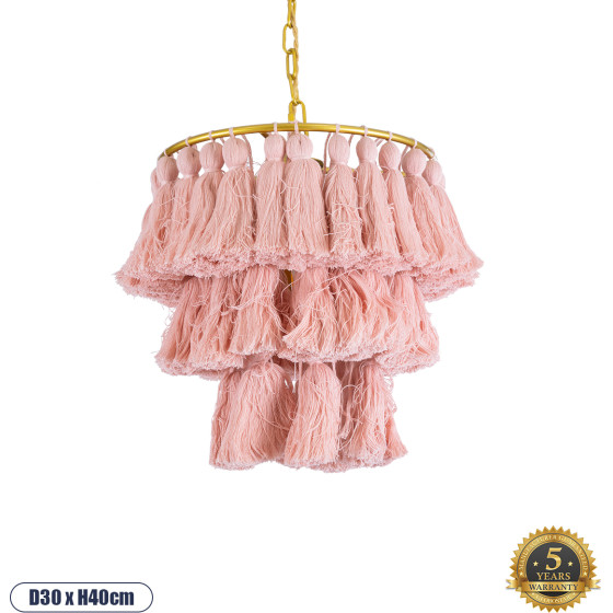 GloboStar Missoula Boho �������� ��������� ������ �������� 1 x E27 AC220-240V IP20 - �30 x �40cm - ��� ����� ���� ��������� ��� ����� ��������� ������ - 5 ������ ������� - (02086)