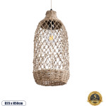 GloboStar Nimblin Boho �������� ��������� ������ �������� 1 x E27 AC220-240V IP20 - �23 x �50cm - ���� Seagrass - ���� ������ ������� - 5 ������ ������� - (02116)