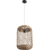 GloboStar Nimblin Boho �������� ��������� ������ �������� 1 x E27 AC220-240V IP20 - �28 x �40cm - ���� Seagrass - ���� ������ - 5 ������ ������� - (02117)