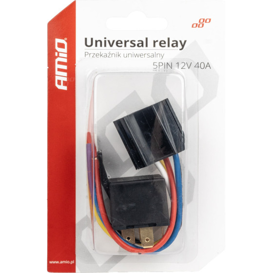 AMiO ���� �� ��������� 12V 40A 5 ������ ��� �������� ���� ������/��������� �����������/��������� ��������� �mio - 1 TEM. - (03510)