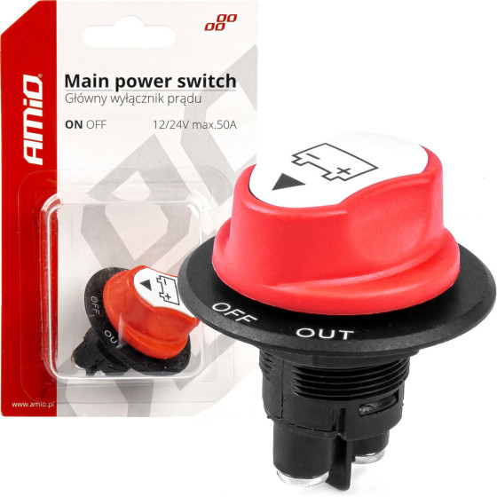 AMiO ��������� POWER-Off ��������� 12-32V 50A 29mm 3 ����������� - 1 ���. - (03025)