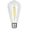 GloboStar ����� Led Long Filament E27 ST64 ������ 4W 840lm 360� Ac 220-240V IP20 �6.4 x �14.5cm ������ ����� 4000K �� ������� ����� - Pro Series 210lm/W - A ���������� ����� - 3 ������ ������� - (99094)