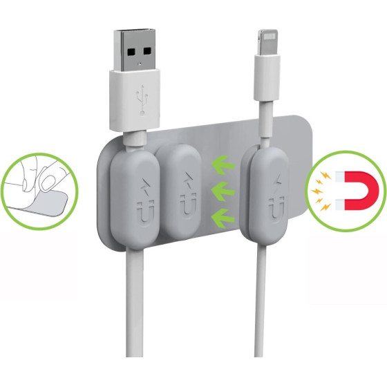 Techly ISWT-CL-Magnetic - 4 ��������� Clips ��������� ��������