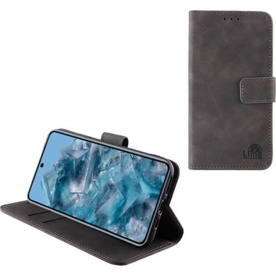 Lime Successories Lime ���� Google Pixel 8 Pro 5G 6.7'' Essential Magnet Book Stand Clip GREY