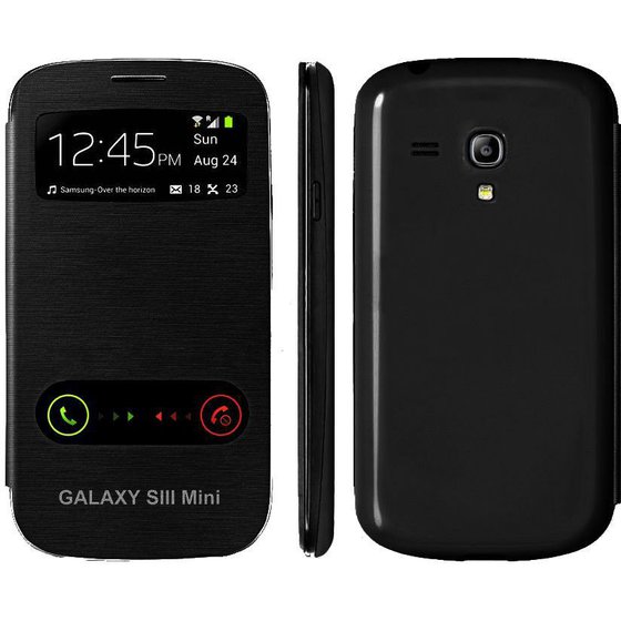 ���� ICASE SAMSUNG GALAXY S3 MINI I8190 FLIP TOUCH �����