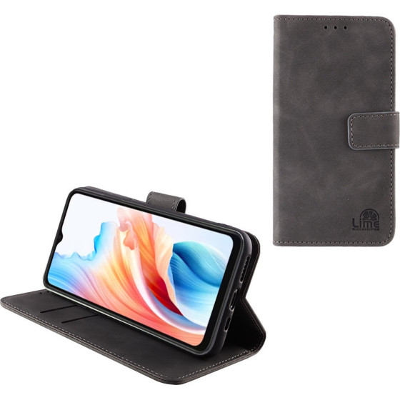 Lime Successories Lime ���� Oppo A38 6.56'' Essential Magnet Book Stand Clip GREY
