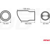 AMiO ���� (������) ��������� MT-017R ������� ����� �43-62 130x76mm ���� - 1 ���. - (03168)
