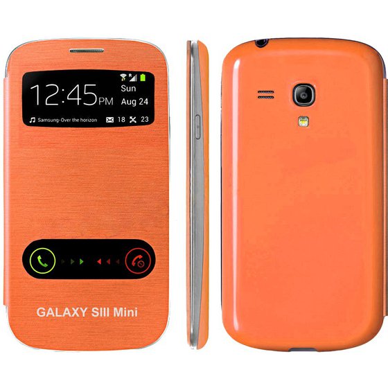 ���� ICASE SAMSUNG GALAXY S3 MINI I8190 FLIP TOUCH ���������