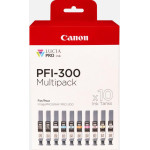 Canon ������ Inkjet PFI-300 Color Multipack 10pCs - (4192C008)