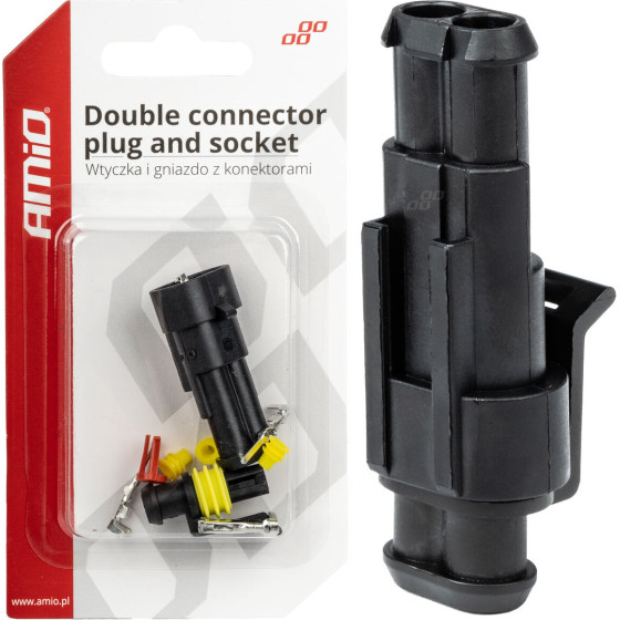 AMiO ��������� �������� �� �������� & ������ ���� �������� 2PIn ���������� IP67 ���� - 1 ���. - (03518)