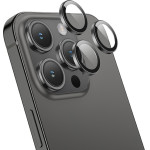 Hoco ��������� ������� 3D Metal ��� Apple Iphone 15 Pro / 15 Pro Max Space Grey - (V14)