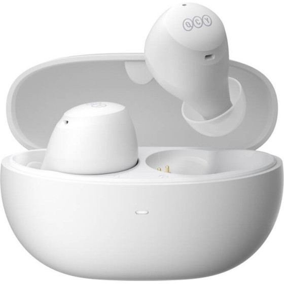 QCY HT07 Arcbuds Tws White - Anc Music Earbuds, 40dB 6 Microphone Anc & PNC, 32h Battery - (6957141408070)