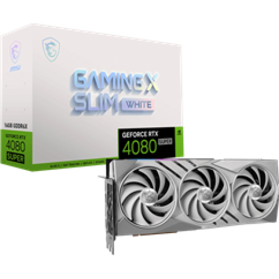 MSI Vga PCI-E Nvidia Gf Rtx 4080 Super 16G Gaming X Slim WHITE, 16GB/256BIT, GDDR6X, 2xHDMI/2x Display PORT, Triple FAN, 3 Slot FANSINK, 3YW. - (912-V511-220)