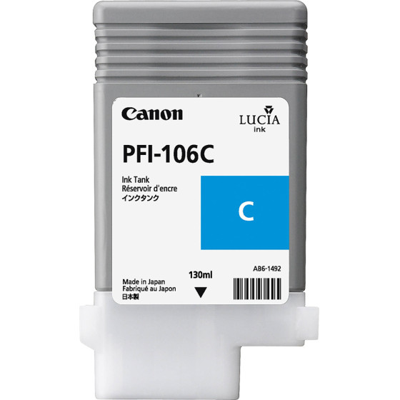 Canon ������ Inkjet PFI-106C Cyan - (6622B001)