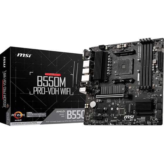MSI B550M PRO-Vdh Wifi (AM4) - (7C95-001R)