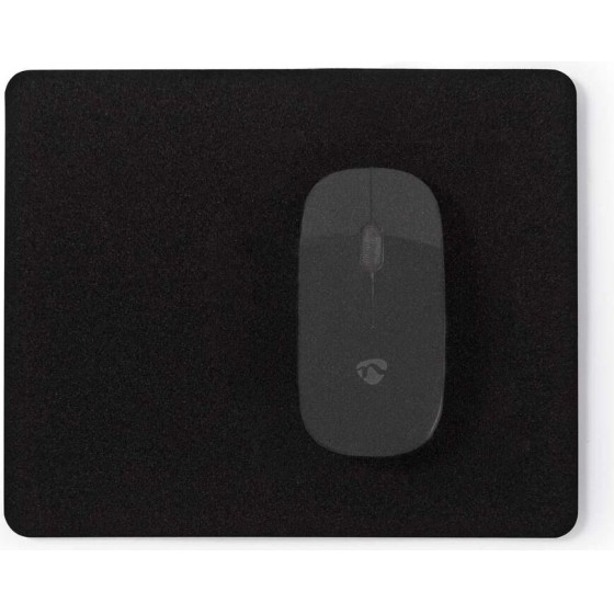 Nedis Mousepad 18 x 22 Cm Black Mat - (MPADF100BK)
