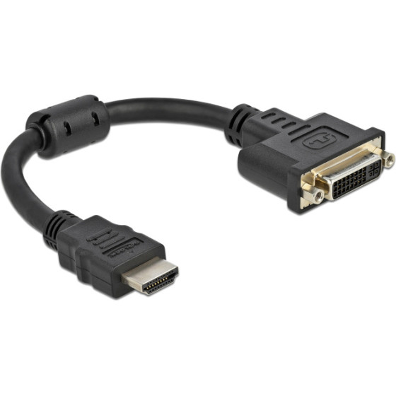 DeLock ���������� Hdmi �� Dvi 4K/30Hz, 20cm, ������ - (65206)