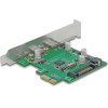 DeLock ����� ��������� Pcie x1 �� 2x USB-C 5GBps - (90493)