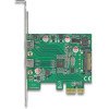 DeLock ����� ��������� Pcie x1 �� 2x USB-C 5GBps - (90493)