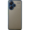 Lime Successories Lime ���� Xiaomi Redmi Note 13 Pro Plus 5G 6.67'' Hardshell Fusion Full Camera Protection Blue With Yellow KEYS