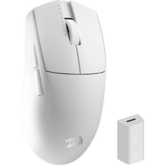 Redragon Gaming ������� - M916 Pro 4K 3-Mode Wireless (White)