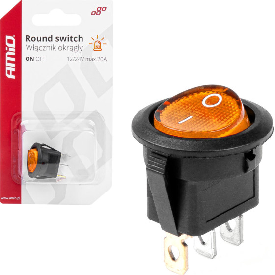 AMiO ��������� ON/Off 3 ������ 12/24V 20A ���������� �� ������� ������� ���� - 1 ���. - (03085)