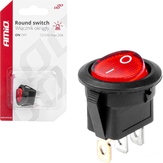 AMiO ��������� ON/Off 3 ������ 12/24V 20A ���������� �� ������� ������� ���� - 1 ���. - (03086)