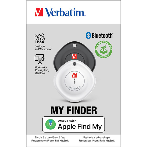 Verbatim My Finder Bluetooth Item Finder 2 pack Black /White - (32131)