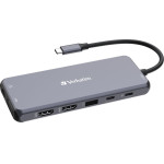 Verbatim USB-C Pro CMH-14 USB-C Docking Station �� HDMI 4K PD Ethernet ��� ������� 3 ������ ���� - (32154)