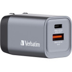 Verbatim GNC-35 GaN Charger 2 Port 35W USB A/C (EU/UK/US) - (32200)