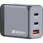 Verbatim GNC-65 GaN Charger 3 Port 65W USB A/C (EU/UK/US) - (32201)