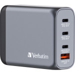 Verbatim GNC-100 GaN Charger 4 Port 100W USB A/C (EU/UK/US) - (32202)