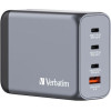 Verbatim GNC-240 GaN Charger 4 Port 240W USB A/C (EU/UK/US) - (32205)