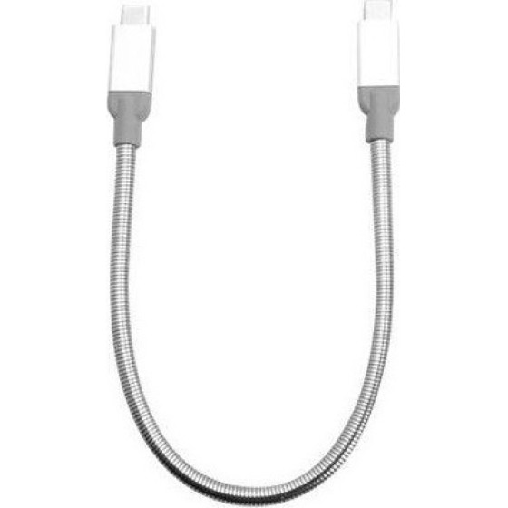 Verbatim USB 3.1 TYPE-C TO TYPE-C STAINLESS STEEL CABLE 30CM SILVER - (48867)