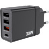 Verbatim CHR-30EU1 USB Charger 30W with 1 x USB-C(R) PD 20W / 1 x USB-A QC 3.0 / 2 x USB-A 10W Black (EU) - (49700)