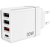 Verbatim CHR-30EU2 USB Charger 30W with 1 x USB-C(R) PD 20 W / 1 x USB-A QC 3.0 / 2 x USB-A 10W White (EU) - (49701)