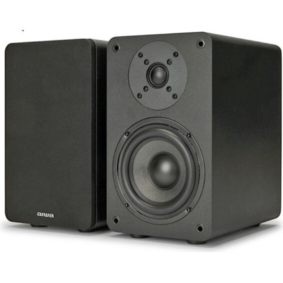 AIWA Passive Hifi Bookshelf Speakers Black - (SP-A100)
