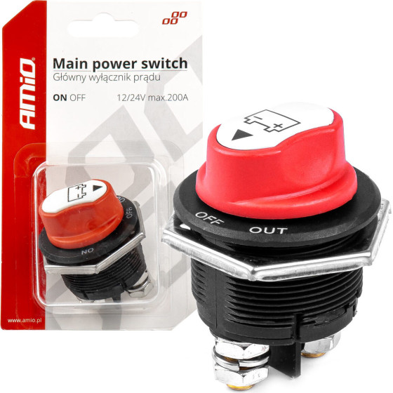AMiO ��������� POWER-Off ��������� 12 32V max200A preak1000A 3 ����������� ���� - 1 ���. - (03027)