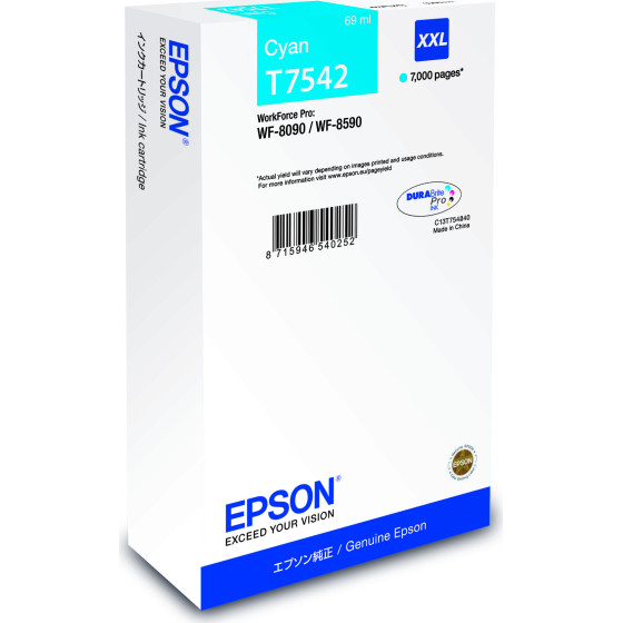 Epson Cartridge Cyan Xxl - (C13T75424N)