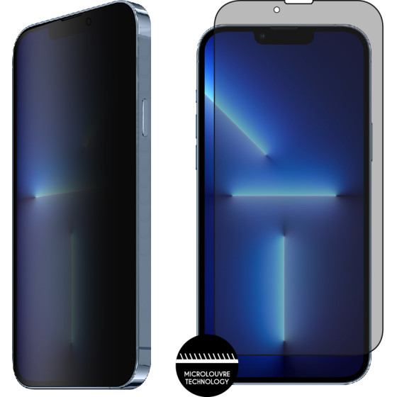 Idol 1991 Tempered Glass Iphone 13 Pro Max 6.7'' 9H 0.25mm Privacy Antispy Semi Curved Full Glue BLACK