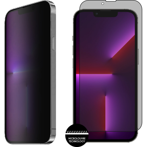 Idol 1991 Tempered Glass Iphone 13 PRO/Iphone 13 6.1'' 9H 0.25mm Privacy Antispy Semi Curved Full Glue BLACK