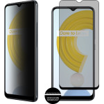 Idol 1991 Tempered Glass Realme C21 6.5'' 9H 0.25mm Privacy Antispy Semi Curved Full Glue BLACK