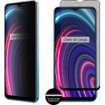 Idol 1991 Tempered Glass Realme C21Y/C25Y 6.5'' 9H 0.25mm Privacy Antispy Semi Curved Full Glue BLACK