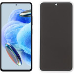 Idol 1991 Tempered Glass Xiaomi Redmi Note 12 Pro 4G 6.67'' 9H 0.30mm Privacy Antispy Semi Curved Full Glue BLACK