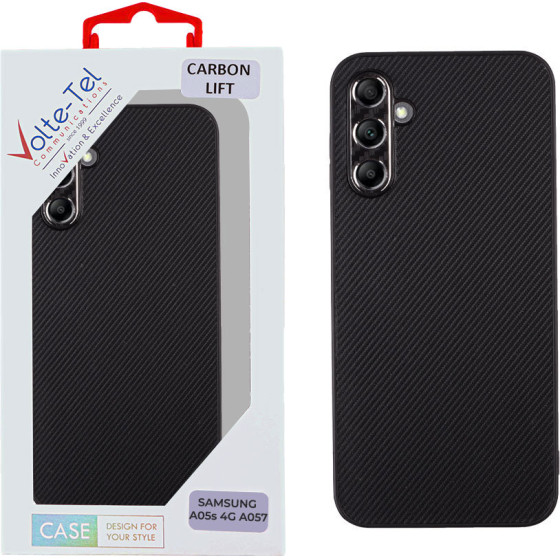 Volte-Tel ���� Samsung A05s 4G A057 6.7'' Carbon Lift Full Camera Protection BLACK - (5205308354717)