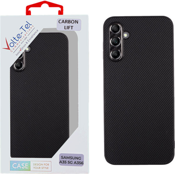 Volte-Tel ���� Samsung A35 5G A356 6.6'' Carbon Lift Full Camera Protection BLACK - (5205308354779)
