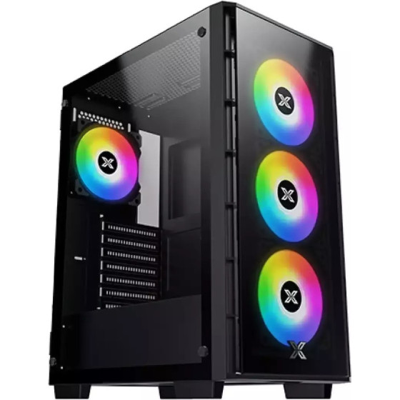 XIGMATEK Elite One, Gaming Case, Tempered Glass, 4x aRGB Fans �� controller, �����