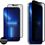 Idol 1991 Tempered Glass Iphone 13 Pro Max 6.7'' 9H 0.25mm Premium Privacy Antispy Semi Curved Full Glue BLACK