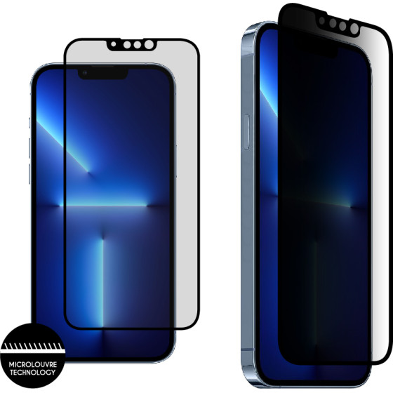Idol 1991 Tempered Glass Iphone 13 Pro Max 6.7'' 9H 0.25mm Premium Privacy Antispy Semi Curved Full Glue BLACK