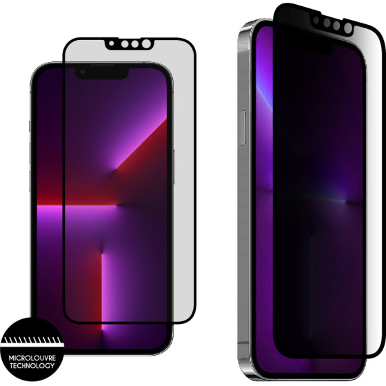 Idol 1991 Tempered Glass Iphone 13 PRO/Iphone 13 6.1'' 9H 0.25mm Premium Privacy Antispy Semi Curved Full Glue BLACK
